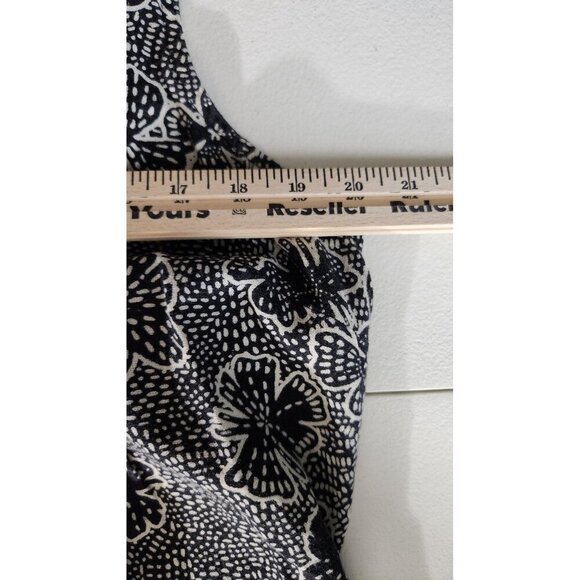 Sonoma Dress Womens Large Sleeveless Floral Linen Rayon Pockets Summer Casual - Picture 8 of 13